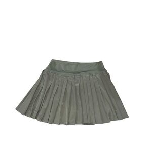 No Boundaries Green Athletic Mini Skater Skirt